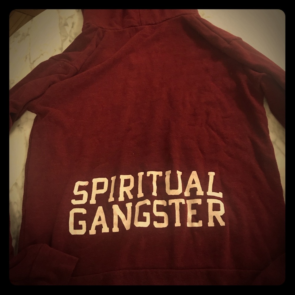 Spiritual gangster (give love) hoodie